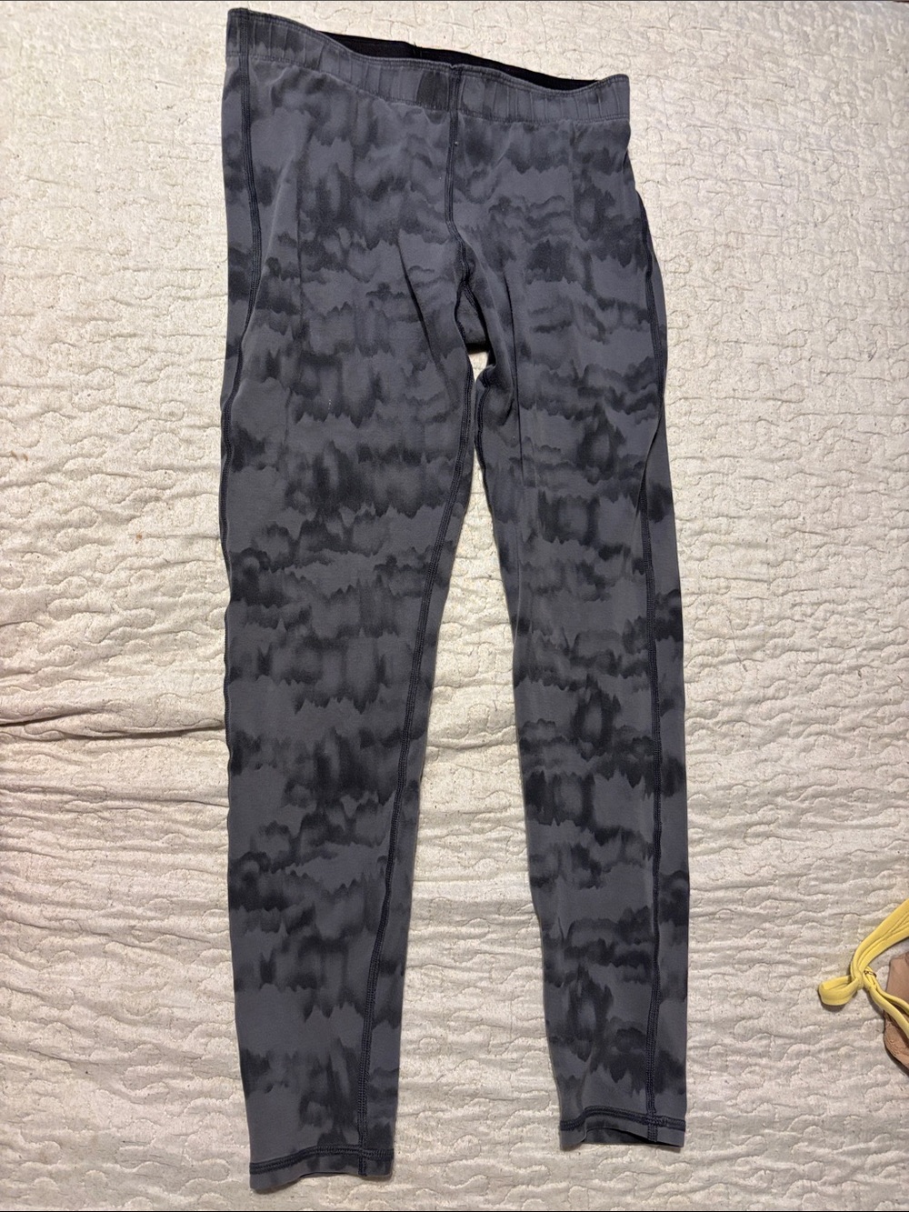 Champion Kids Black and Gray Tie-Dye Leggings
